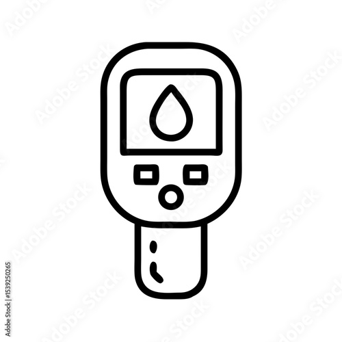 Humidity detector icon for field monitoring in smart farming applications