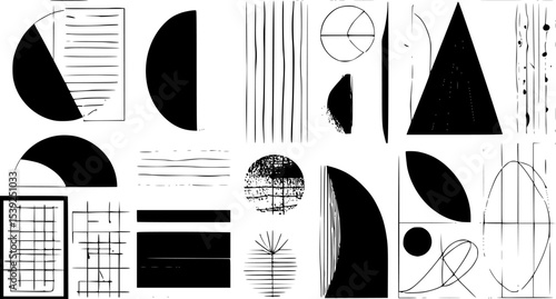 vector illustration of a set of images