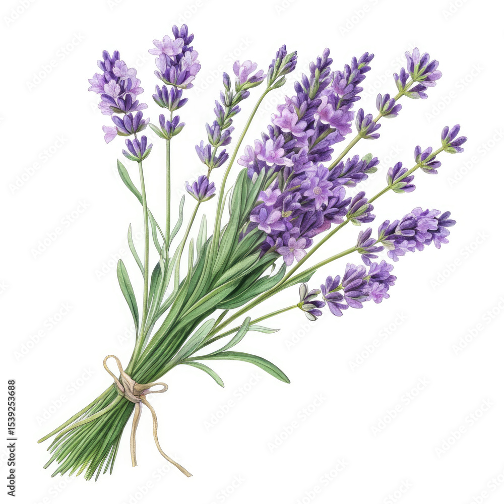 Fototapeta premium lavender isolated on white background