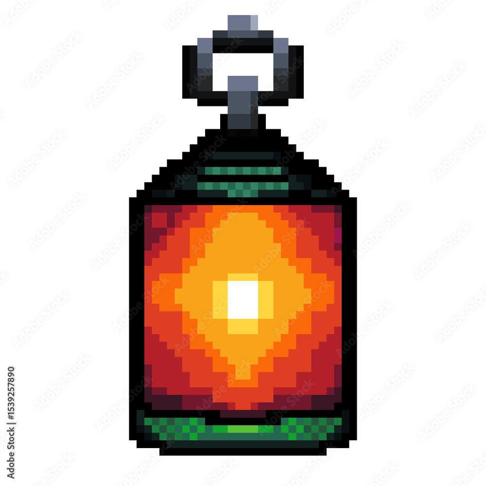 Obraz premium Camping Essentials icon lantern