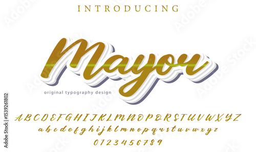 Mayor Font – Stylish Script Typeface with Bold Modern Brush Lettering