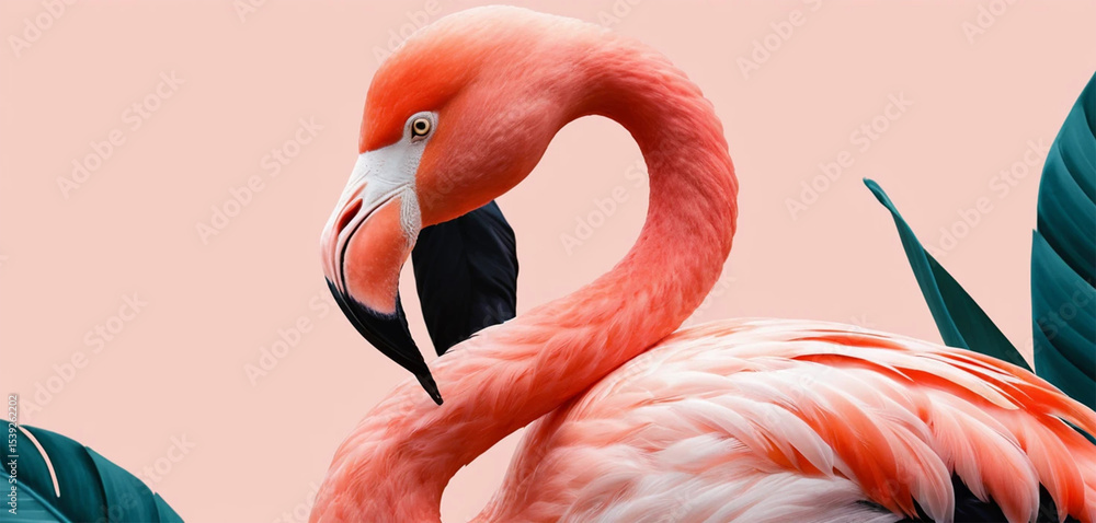 Fototapeta premium flamingo illustration