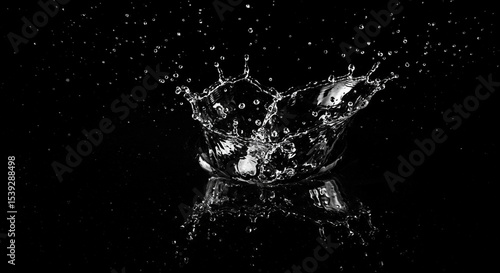 Dynamic Water Splash High-Resolution Image
