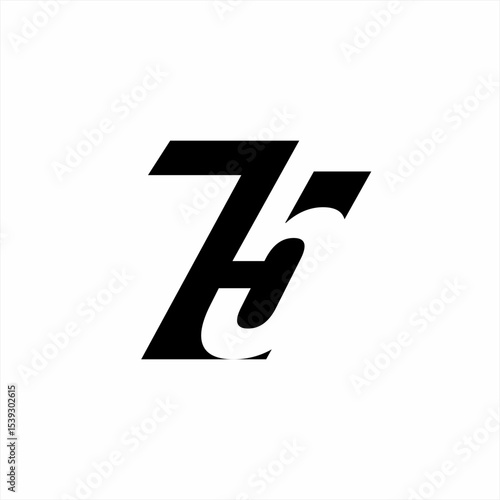 Design the number 75 logo with the number five in the negative space.