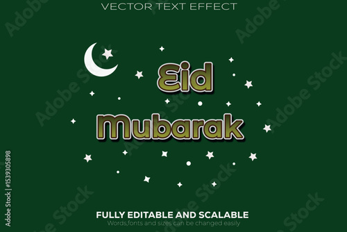 Eid Mubarak Text Effect
