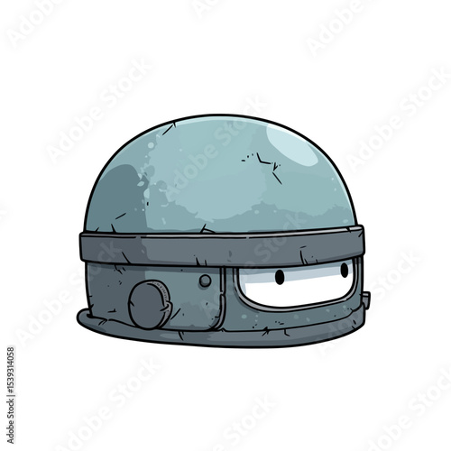 Knight helmet isolated white background 