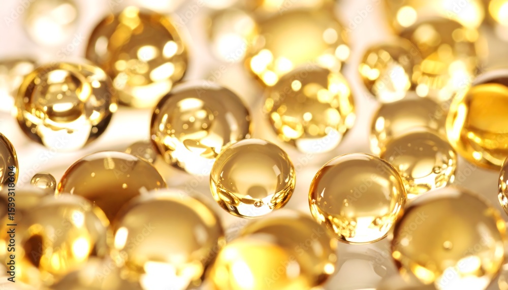 Macro oil droplets suspended in transparent gel, scientific cosmetic fluid texture. Macro oil droplets suspended in transparent gel, scientific cosmetic fluid texture.