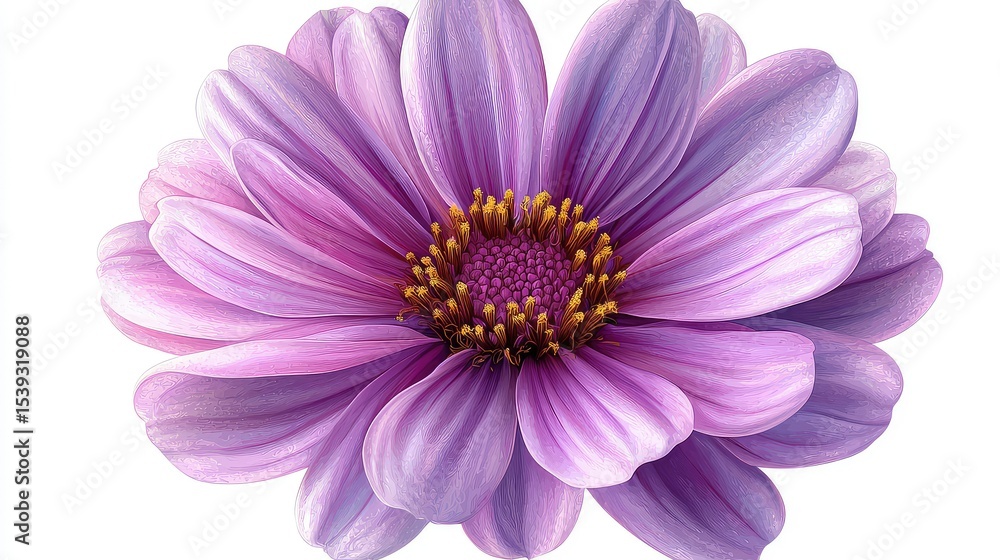 Close-up view of a delicate lavender flower. Close-up view of a delicate lavender flower.