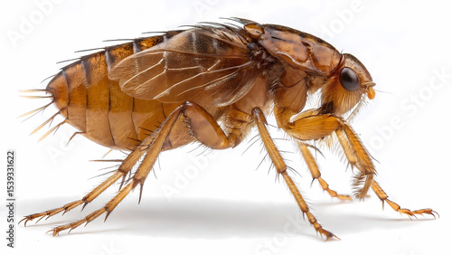 Close up flea insect pest control flea bites flea treatment flea infestation flea prevention flea removal