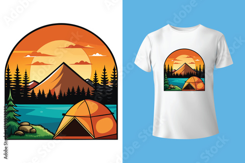 camping is my therapy vector t shirt design Camping t-shirt design, Camping is my favorite therapy
