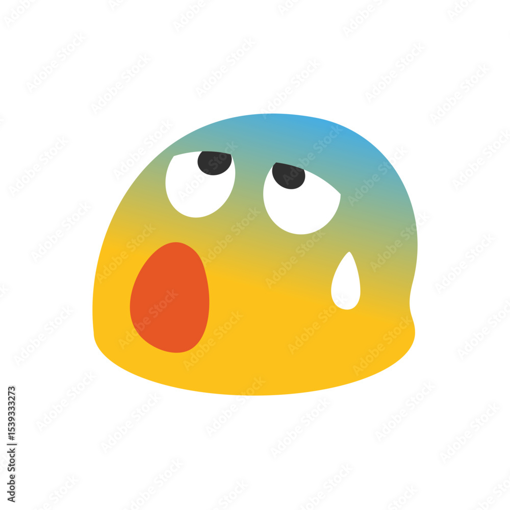 Anxious Face with Sweat Anxious Face with Sweat