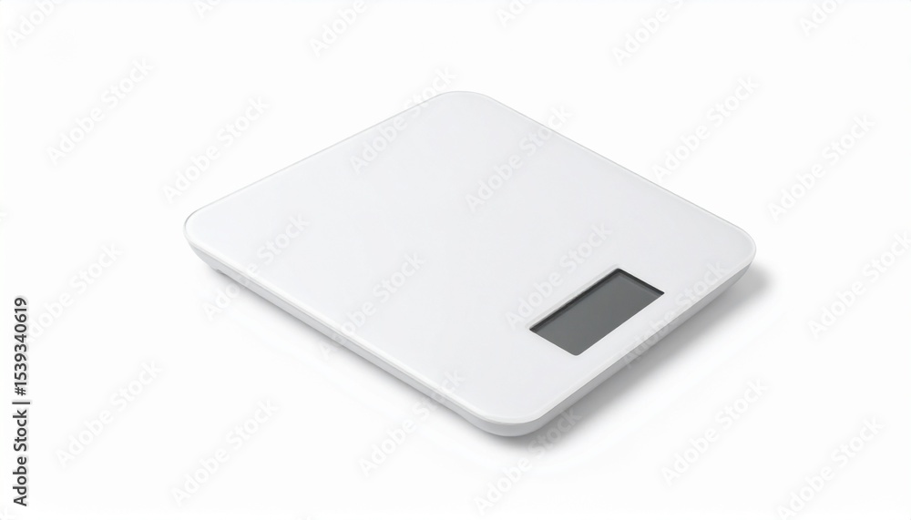Di cut Digital scales on white background,technology, object, copy space Di cut Digital scales on white background,technology, object, copy space