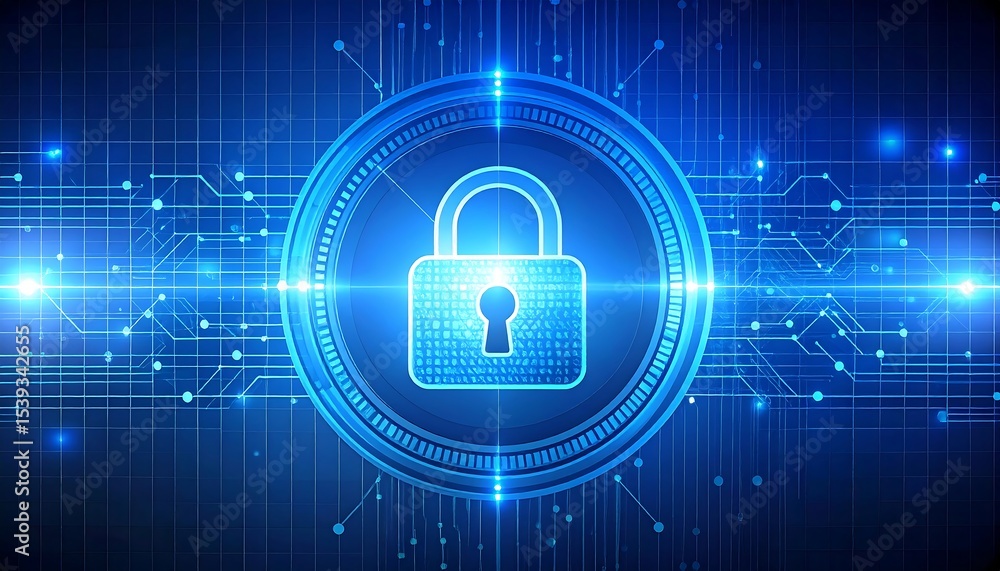 Cyber Security Digital Lock. Cyber Security Digital Lock.