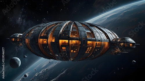 Wallpaper Mural "Advanced prison facility floating in space, held by magnetic chains"


 Torontodigital.ca