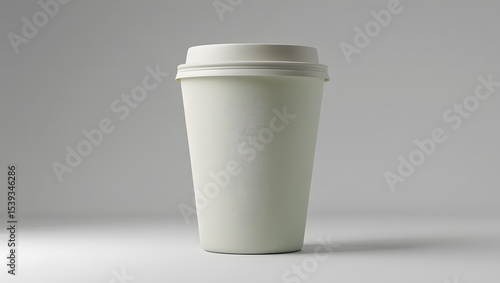 Wallpaper Mural Blank paper coffee cup drinks template mockup studio photoshot isolated on white background Torontodigital.ca