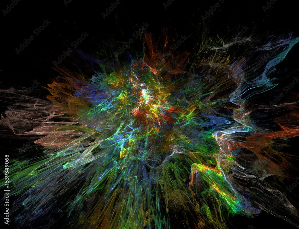Fototapeta premium Imaginatory fractal abstract background Image