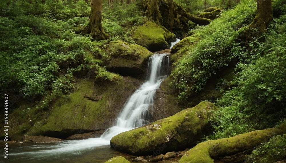 small waterfall in the forest small waterfall in the forest