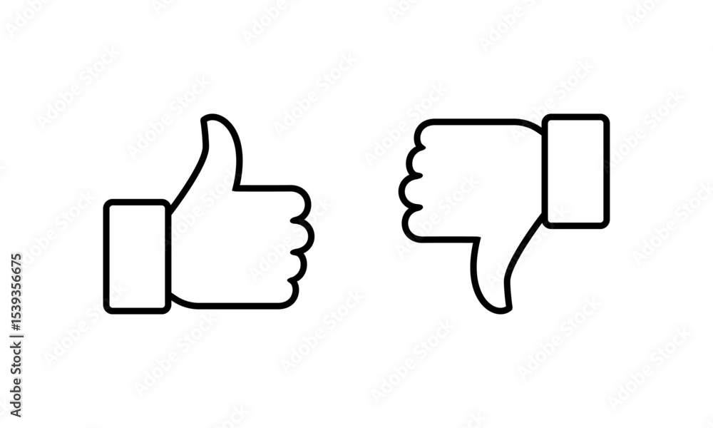Like Dislike icon set Thumb down Thumb up Like Dislike icon set Thumb down Thumb up