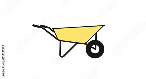 Wheelbarrow equipment for gardening or construction tasks