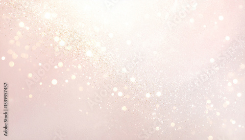 Empty space concept for exhibition against bright pastel tone bokeh background.