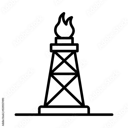 Burning tower
