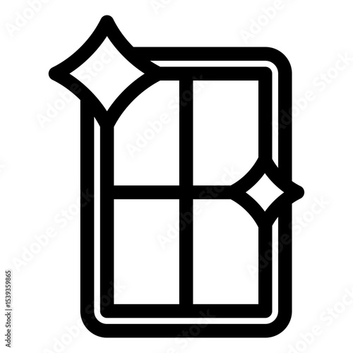 clean window vector icon