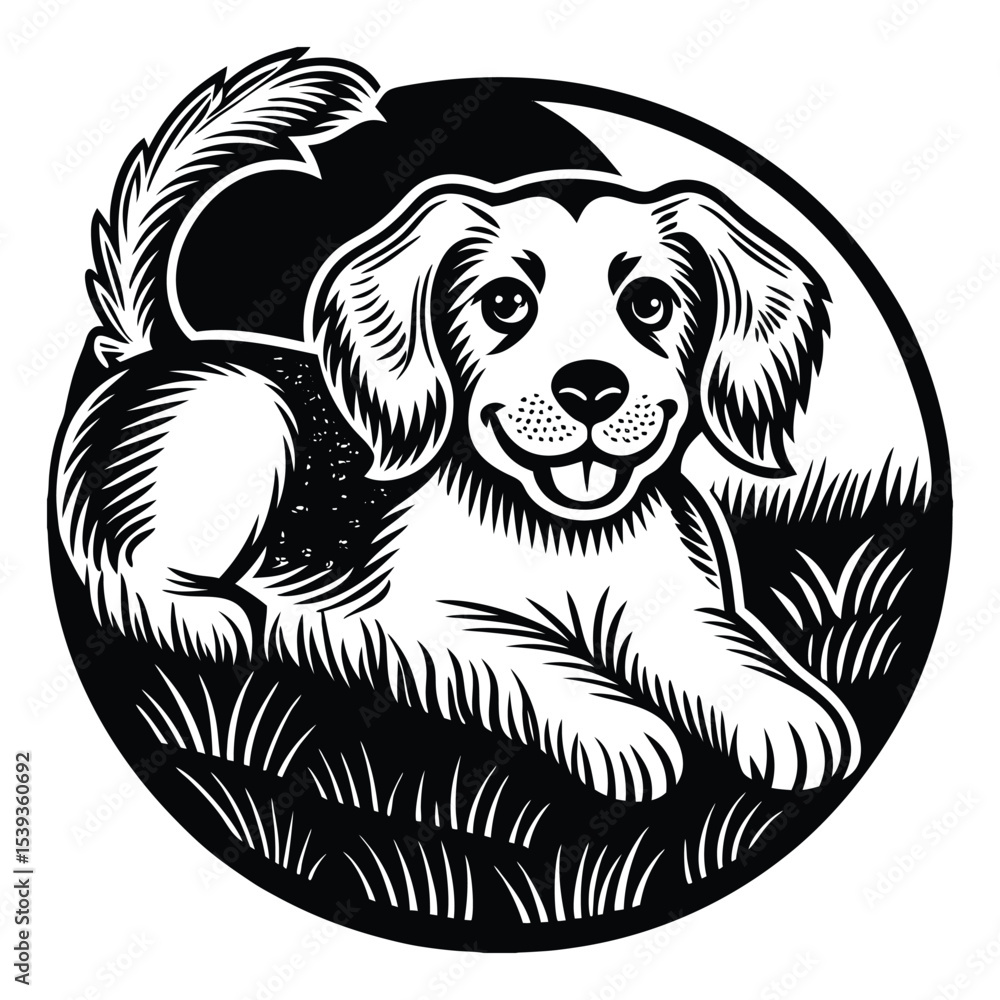 custom made wallpaper toronto digitalCute dogs doodle vector set. Cartoon dog or puppy characters design collection with flat color in different poses. Set of funny pet animals isolated on white background.