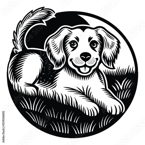 Wallpaper Mural Cute dogs doodle vector set. Cartoon dog or puppy characters design collection with flat color in different poses. Set of funny pet animals isolated on white background. Torontodigital.ca