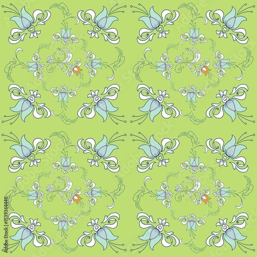 seamless pattern with flowers