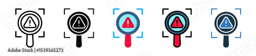 Analysis icon multiple style 