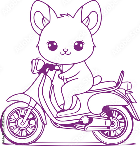 baby girl riding a scooter