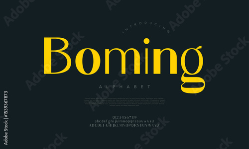 Classy and modern serif font with soft curves and elegant details, ideal for editorial and upscale branding