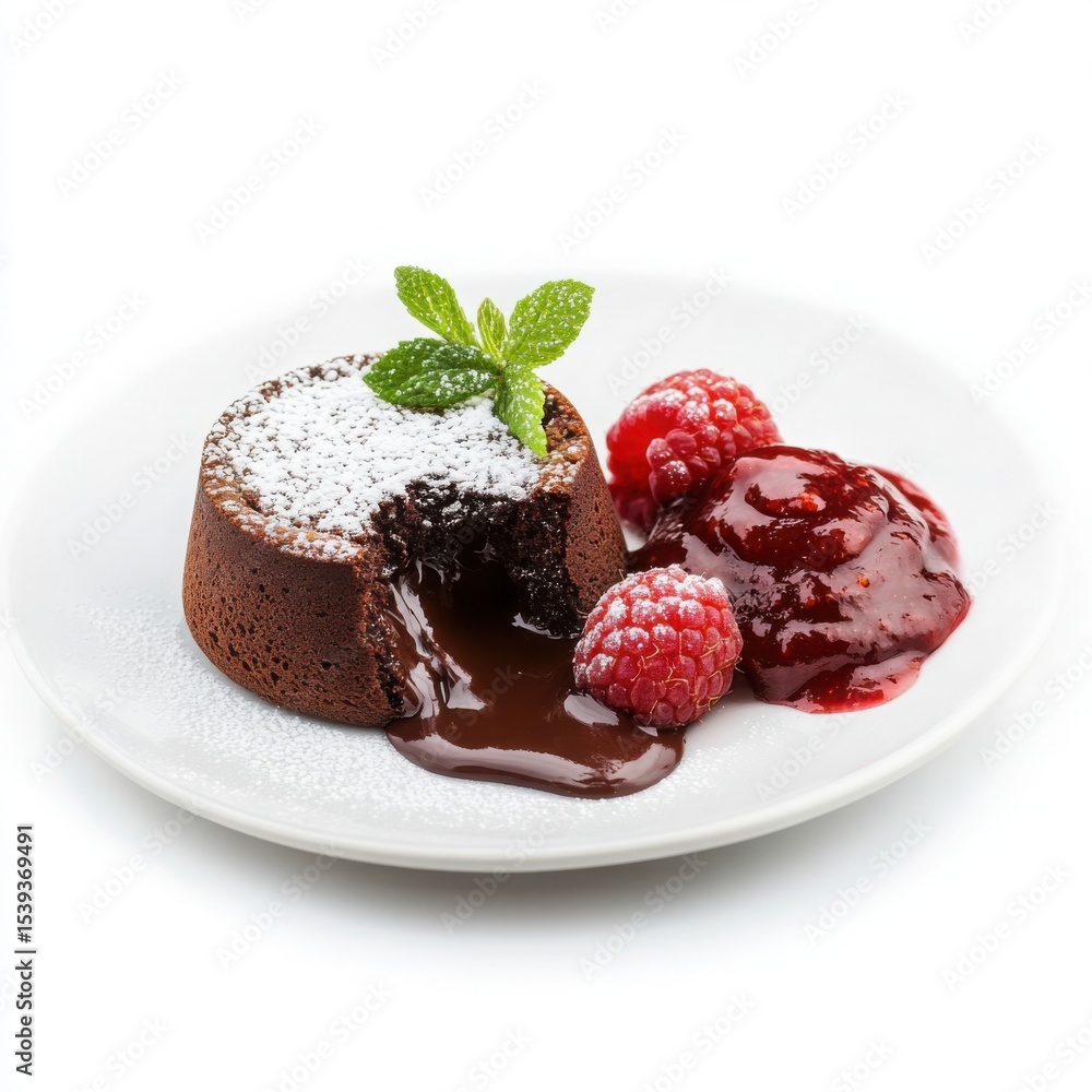 chocolate lava soufflle with molten center dessert chocolate lava soufflle with molten center dessert