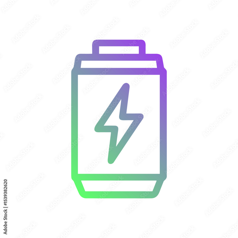 Gradient power charged energy source. Icon Symbol Illustration Gradient power charged energy source. Icon Symbol Illustration