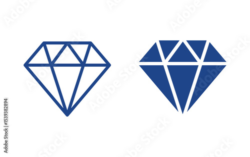 diamond icon vector	