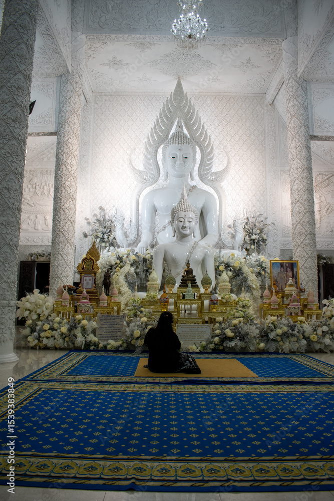 Obraz premium Wat Huay Pla Kang , Chiang rai , Thailand