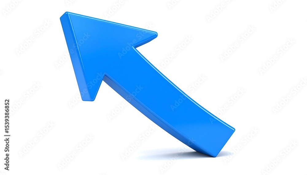 Blue Arrow Upward Trend. Blue Arrow Upward Trend.