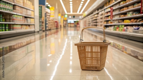 Economy Crisis - Empty Shopping Basket