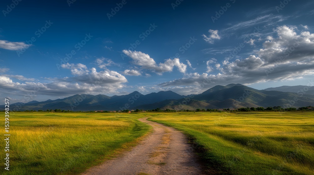 Fototapeta premium Country road landscape