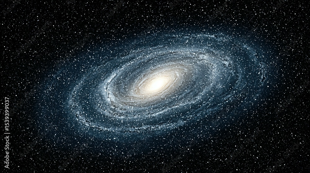 Fototapeta premium Spiral galaxy in deep space.