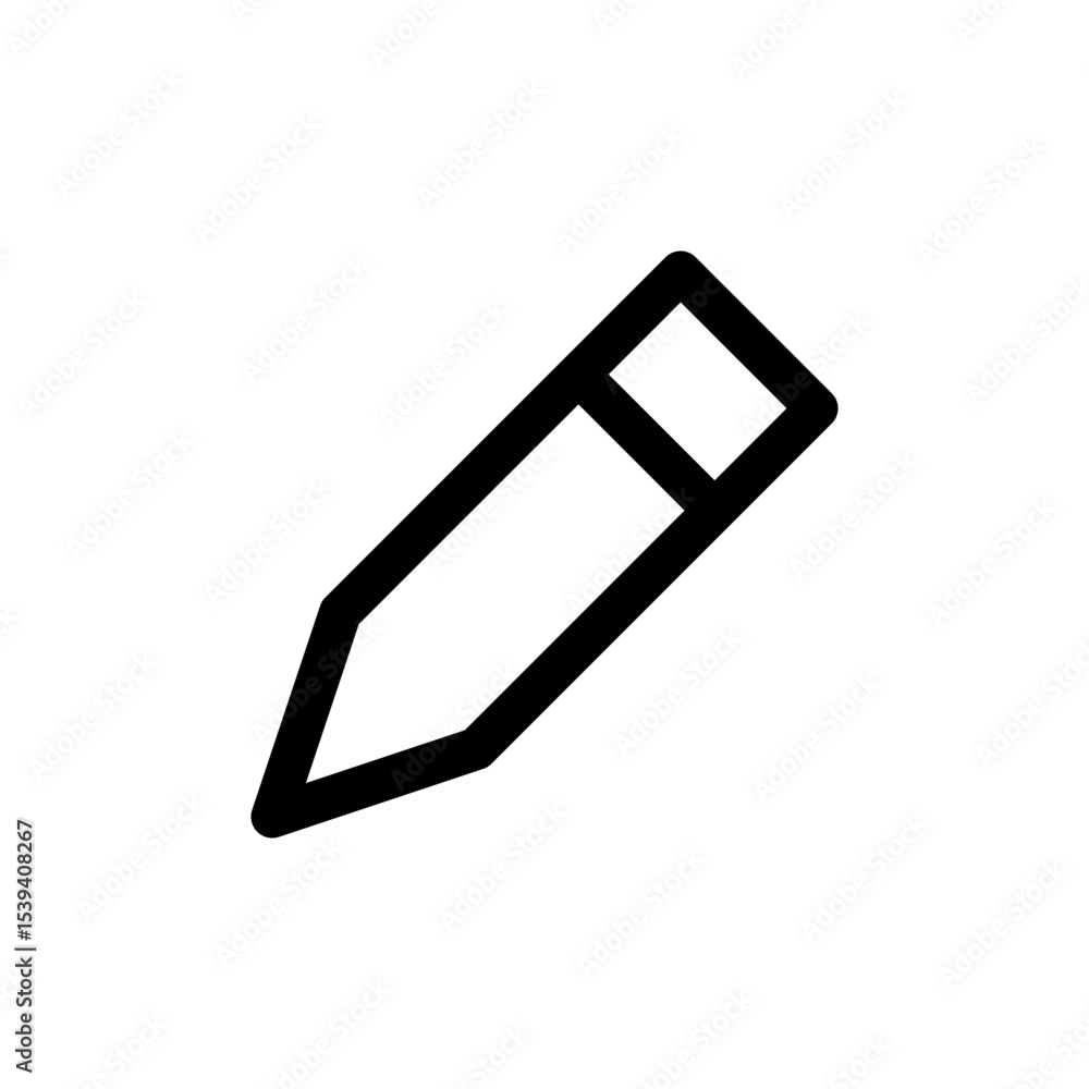 Pencil Outline Icon for Edit & Write Pencil Outline Icon for Edit & Write