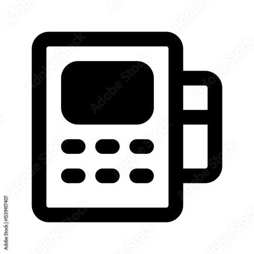 pos terminal line icon