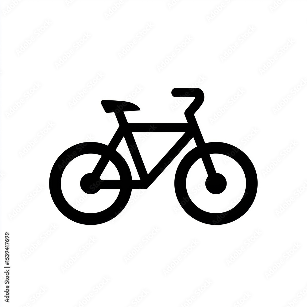 Bicycle icon, a simple flat vector pictogram for transport, sport, and eco-friendly travel Bicycle icon, a simple flat vector pictogram for transport, sport, and eco-friendly travel