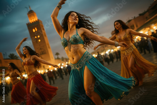 Enchanting Belly Dance Performance in the Streets of Marrakech Blending Sensuality with Moroccan Tradition

