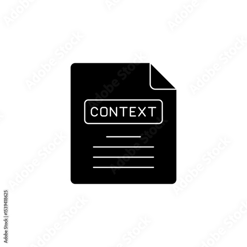 Vászonkép Context icon