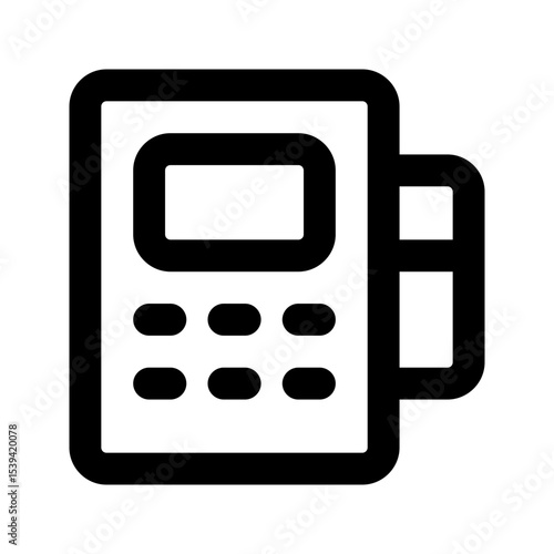 pos terminal line icon