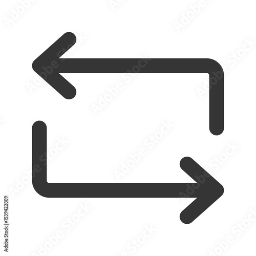 exchange outline fill icon