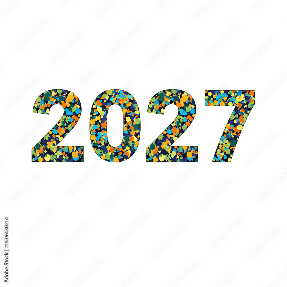 きらめく2027年 祝祭デザイン きらめく2027年 祝祭デザイン