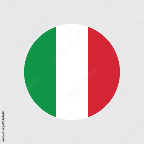 Free Download Italy Round Flat Vector Flag Badge of Europe – Country Symbol Icon Illustration  - GFXLoad