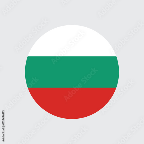 Free Download Bulgaria Round Flat Vector Flag Badge of Europe – Country Symbol Icon Illustration  - GFXLoad